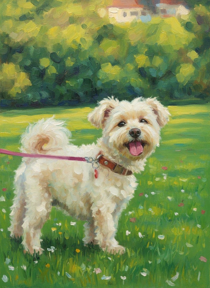 Impressionistisk Park portrait