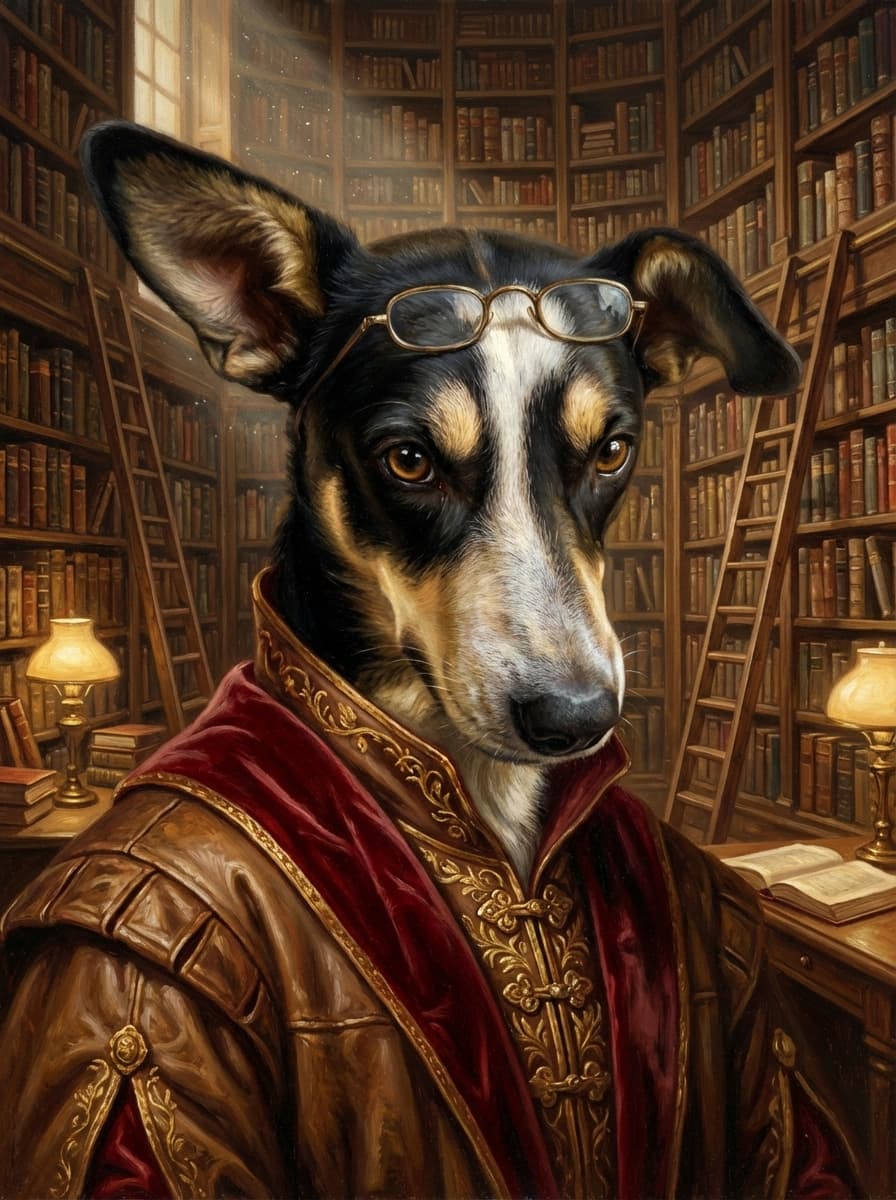 Ancient Librarian portrait