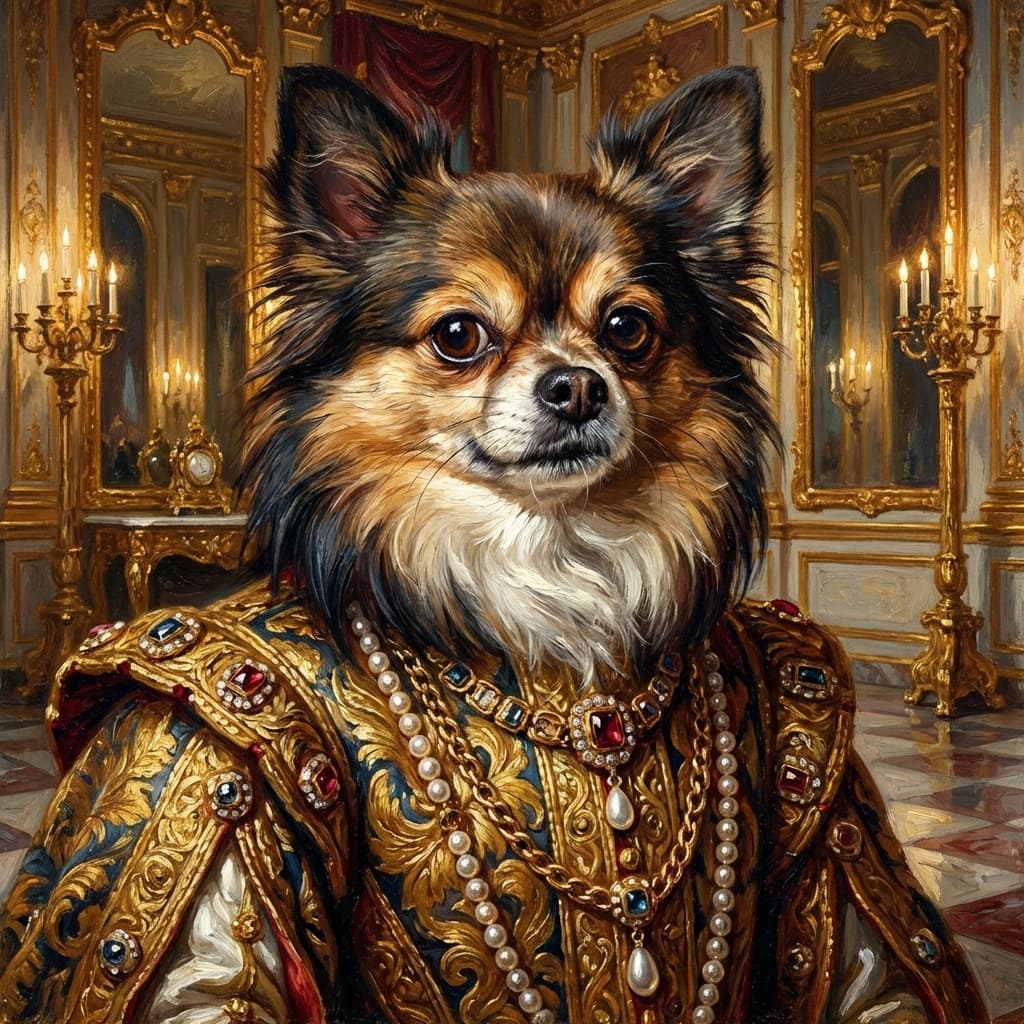 Gilded Court Portrait portrait style