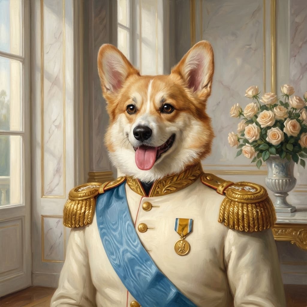 Crown Prince Regent portrait style